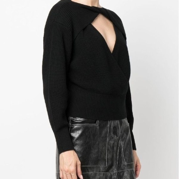 NWT IRO Paris Cut-Out Detail Knit Jumper Valtea Sweater Pullover Cashmere S - Picture 7 of 16